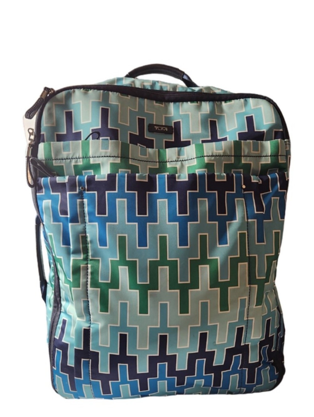 Tumi x Johnathan Adler  Super Leger  International Carry On  Blue and Green